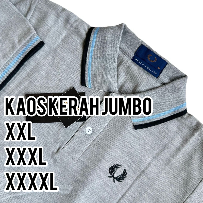 baju kaos kerah pria BIG SIZE kaos polo pria import atasan ootd pria jumbo