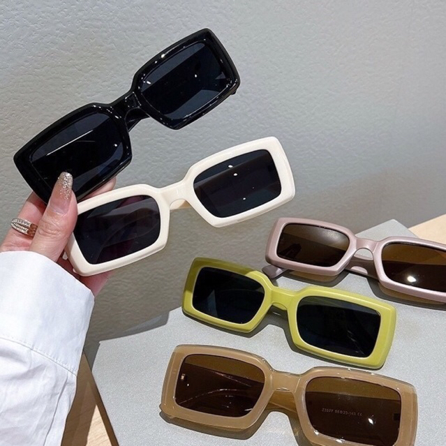 Kacamata Fashion / Kacamata Pria dan Wanita / Kacamata Hitam / Kacamata Bentuk Persegi Panjang