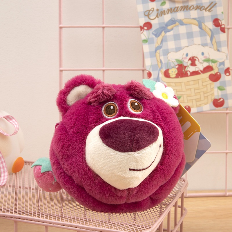 POTDEMIEL Koin Pouch Lotso Bear Dompet Lotso Disney Original Dompet Koin Lotso Coin Pouch Lotso