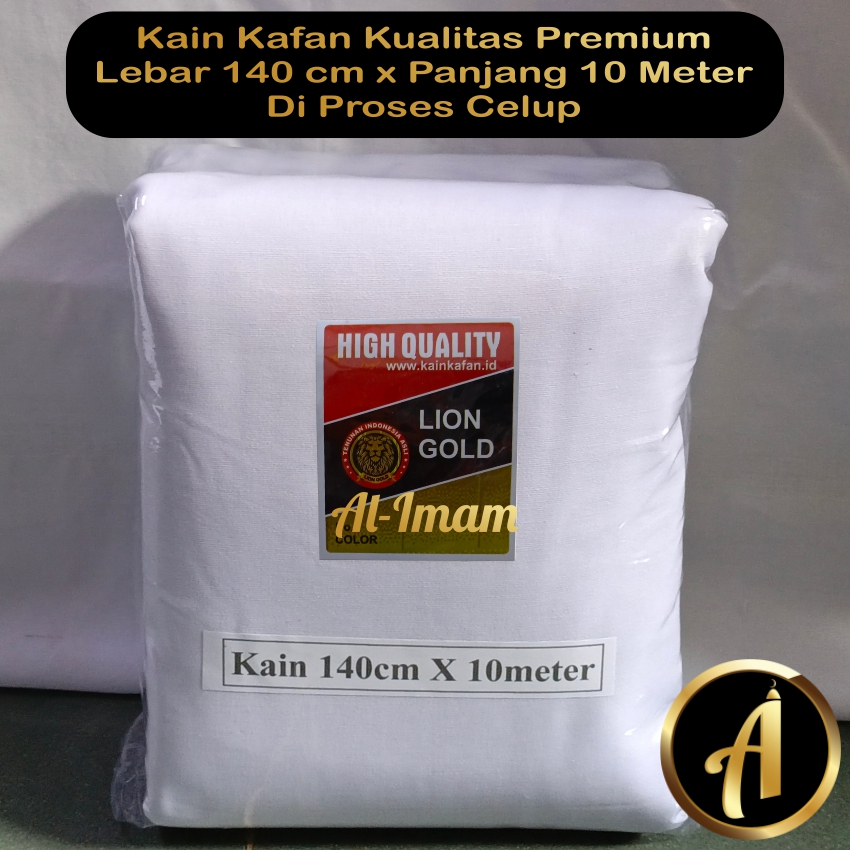 Kain Kafan Untuk Jenazah Pria Wanita Lebar 140 cm Lion Gold