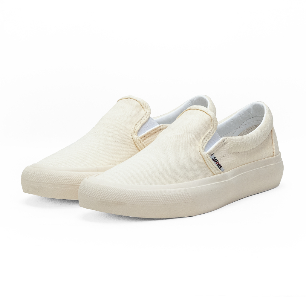 SABA Vintage Slip On Krem - Sepatu pria dan wanita