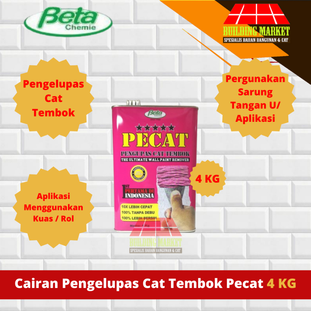 PERONTOK CAT TEMBOK PENGELUPAS CAT TEMBOK PAINT REMOVER PECAT 4 KG