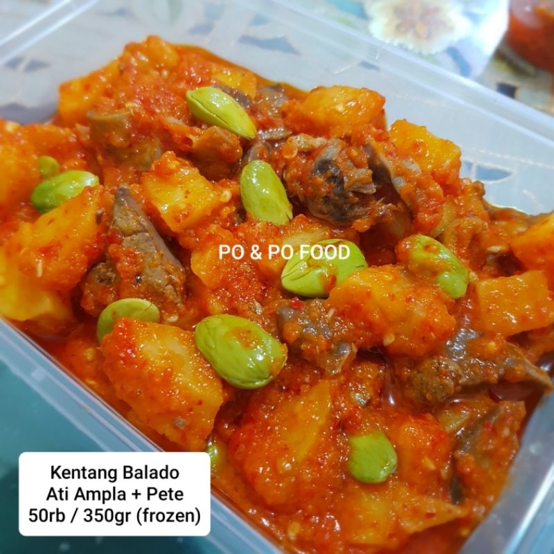 

Kentang Balado Ati Ampela + Pete 350gr | Lauk Frozen Praktis | Sayur Rumahan Home Made | Sambal Sambel Sambalado Pedas Ready to eat makanan siap saji instant food murah enak lezat