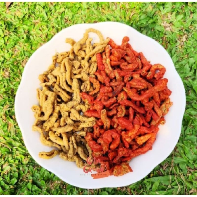 

CEMILAN PEDAS KERIPIK USUS AYAM CRISPY PEDAS DAUN JERUK 470 GR