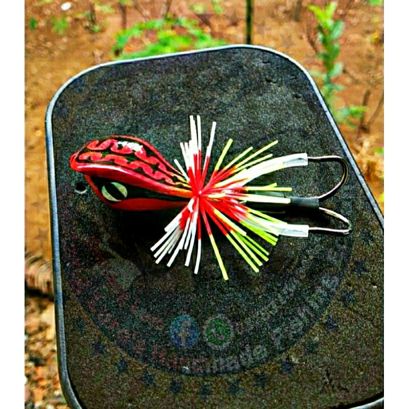 Jump frog topi 3cm / umpan pancing gabus toman DLL