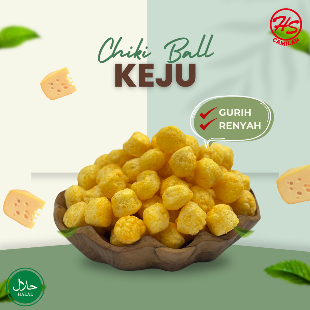 

CHIKI BALL KEJU/ SNACK CAMILAN RASA KEJU/ SNACK MURAH KILOAN 200 GRAM