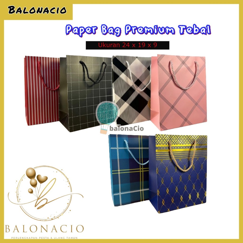 

Paper Bag Tebal Premium Ukuran M Aneka Motif