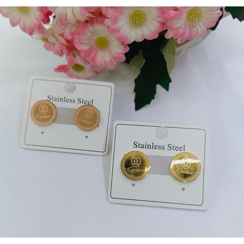 Anting cartirr tindik bulat anting wanita Titanium