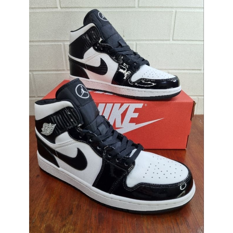 AJ 1 Mid Allstar Carbon Black White