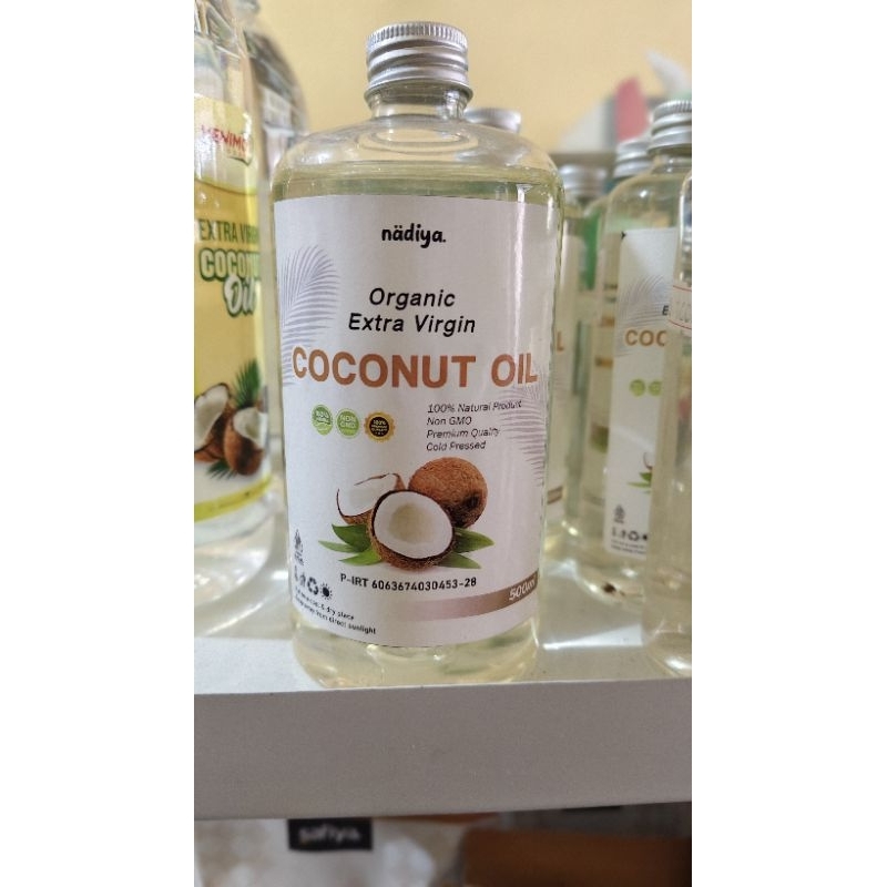 

(500 ml) VCO extra virgin coconut oil / minyak kelapa asli