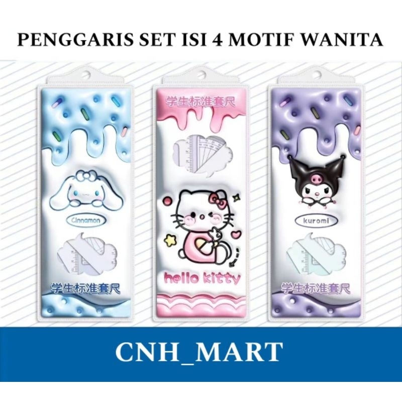 

Pengaris set isi 4 buah Cewek - Cowok 1 Set