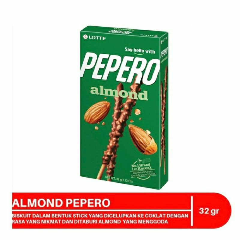 

Lotte PEPERO Stick Biscuit 32gr Rasa White Cookie- Rasa Almond Murah Banget