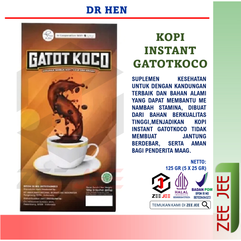 

[Privasi Terjamin] Grosir Dr. Hen Gatotkoco Instant Coffee