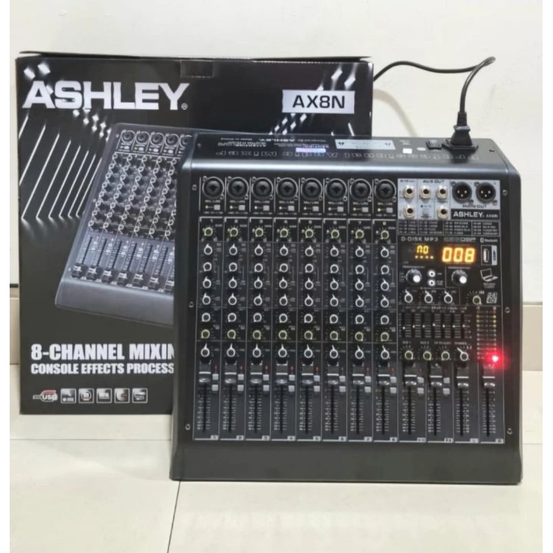 MIXER ASHLEY AX8N Bluetooth Original 8 Channel