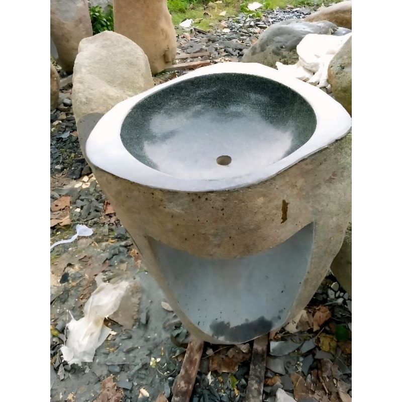 Pedestal Wastafel dan Kaki Batu Alam