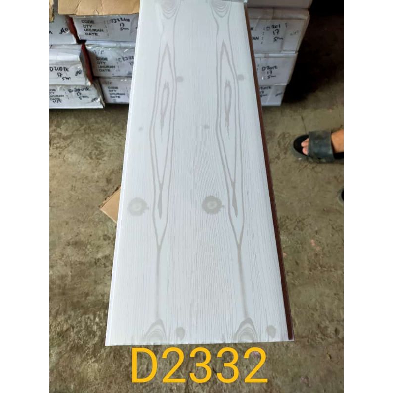 PLAFON PVC PUTIH MOTIF KAYU TERMURAH