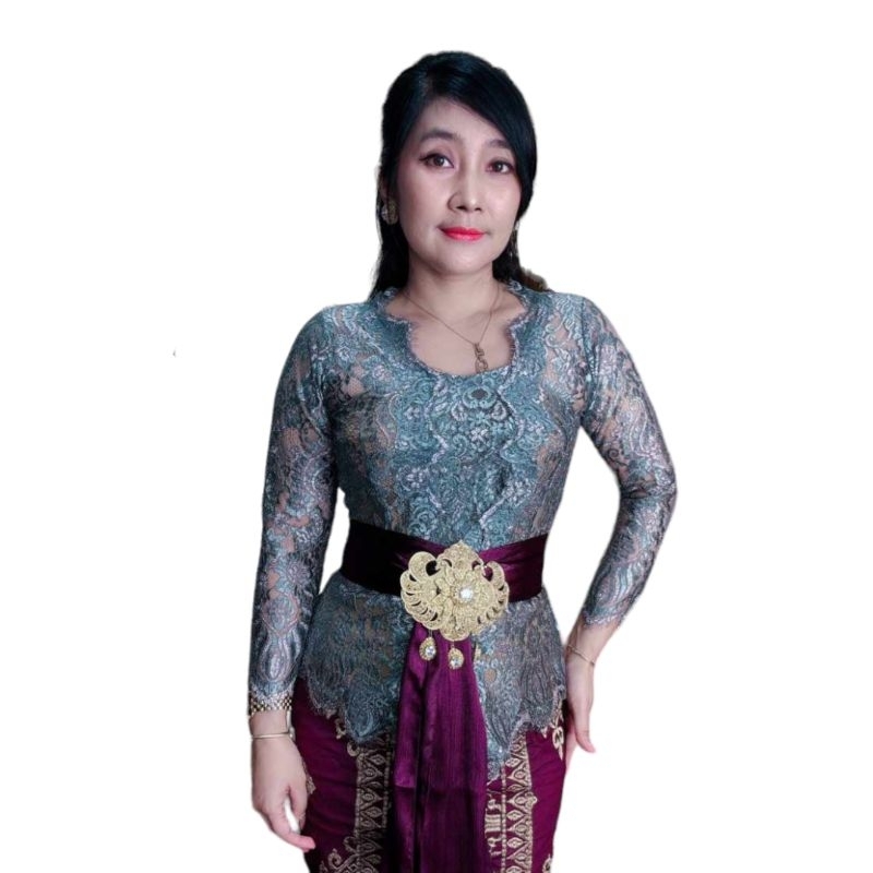 Kebaya Brokat Metalik Bali 7
