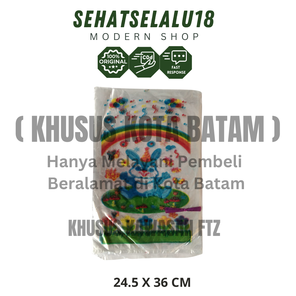 

Kantong Snack Ulang Tahun - Ukuran 24.5x36cm - Transparan - Harga Hemat