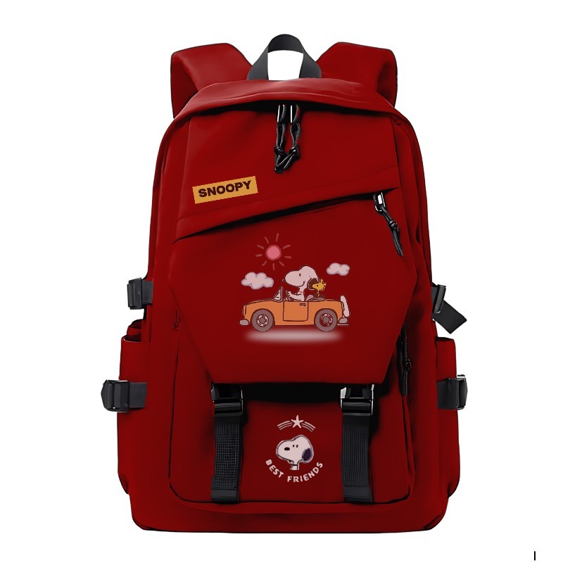 PROMO | COD Tas Sekolah Anak Perempuan SMP Ransel Wanita Tas Punggung SNOOPY - PEANUTS By Taskoema