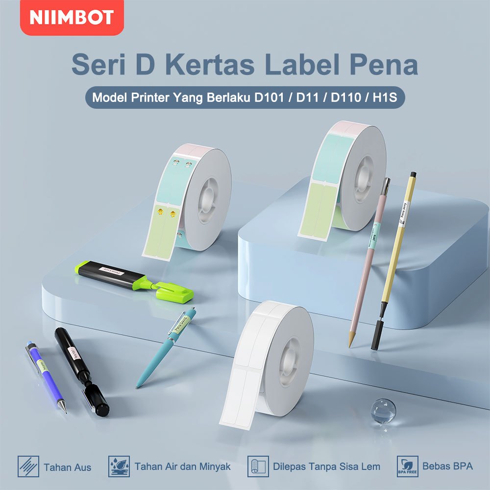 

NIIMBOT D11/D110/D101 Stiker Label Penn Baru, Digunakan Untuk Klasifikasi Pensil Untuk Menandai Nama