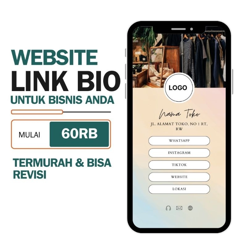 Jasa pembuatan website biolink murah | Bisa Revisi