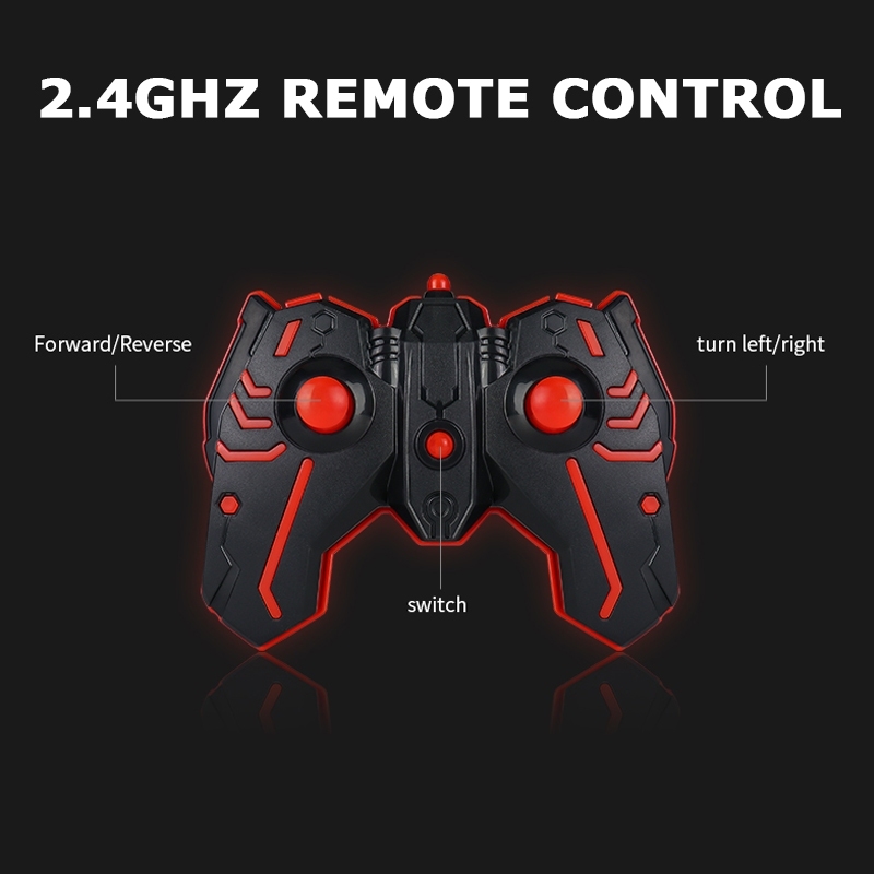 Mainan Mobil RC 2.4GHz Ukuran Jumbo RC Monster Ban Besar + Lampu LED