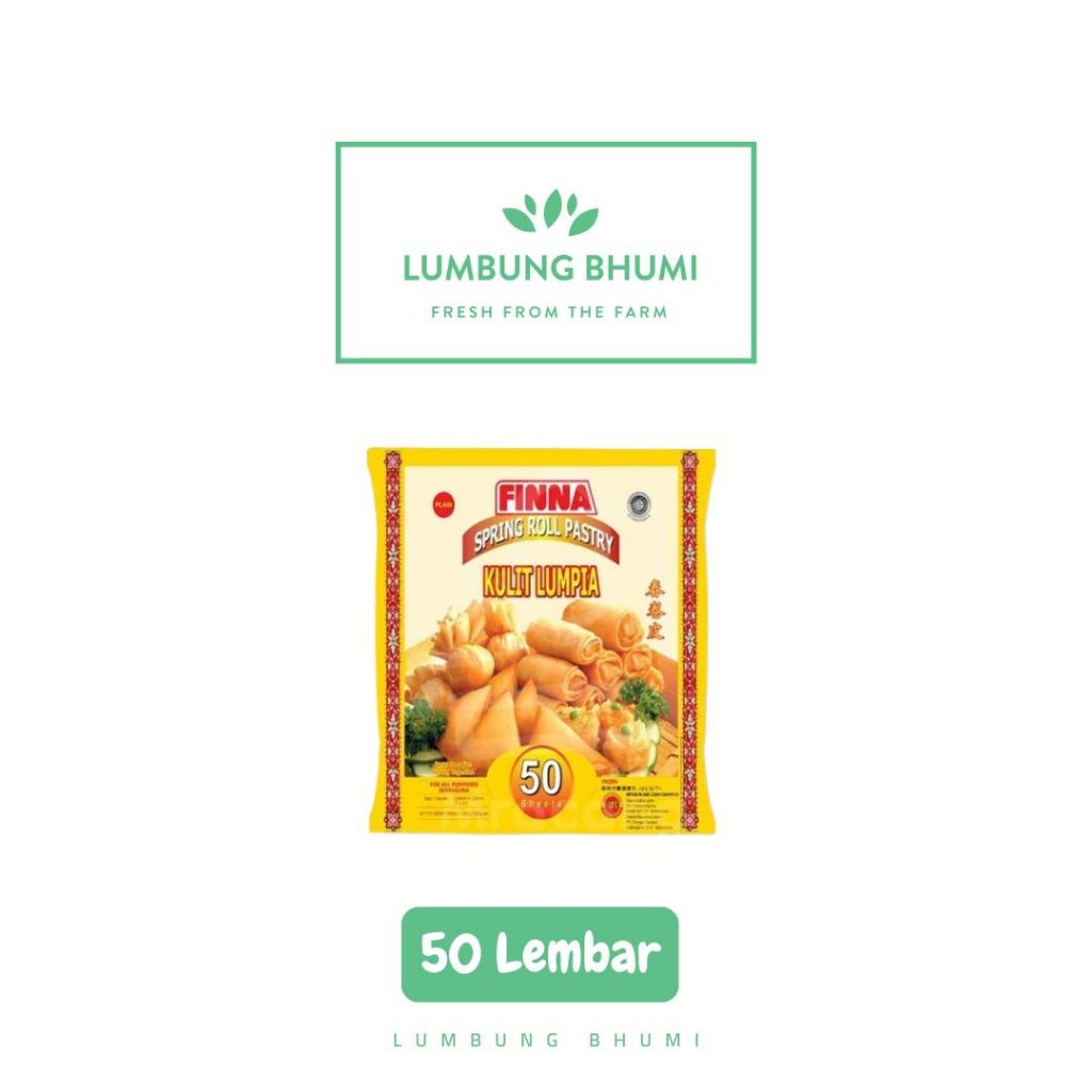 

FINNA Kulit Lumpia Spring Roll 50 Lembar 1 Pcs - Lumbung Bhumi