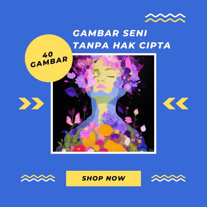 

40 PCS Gambar Seni digital tanpa hak cipta untuk berbagai keperluan