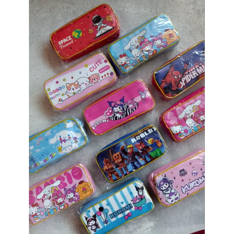 

(ecer) kotak pensil saku Tempat pensil || tepak selang kubus jumbo || muat banyak isinya cocok untuk kado souvenir hadiah || case resleting