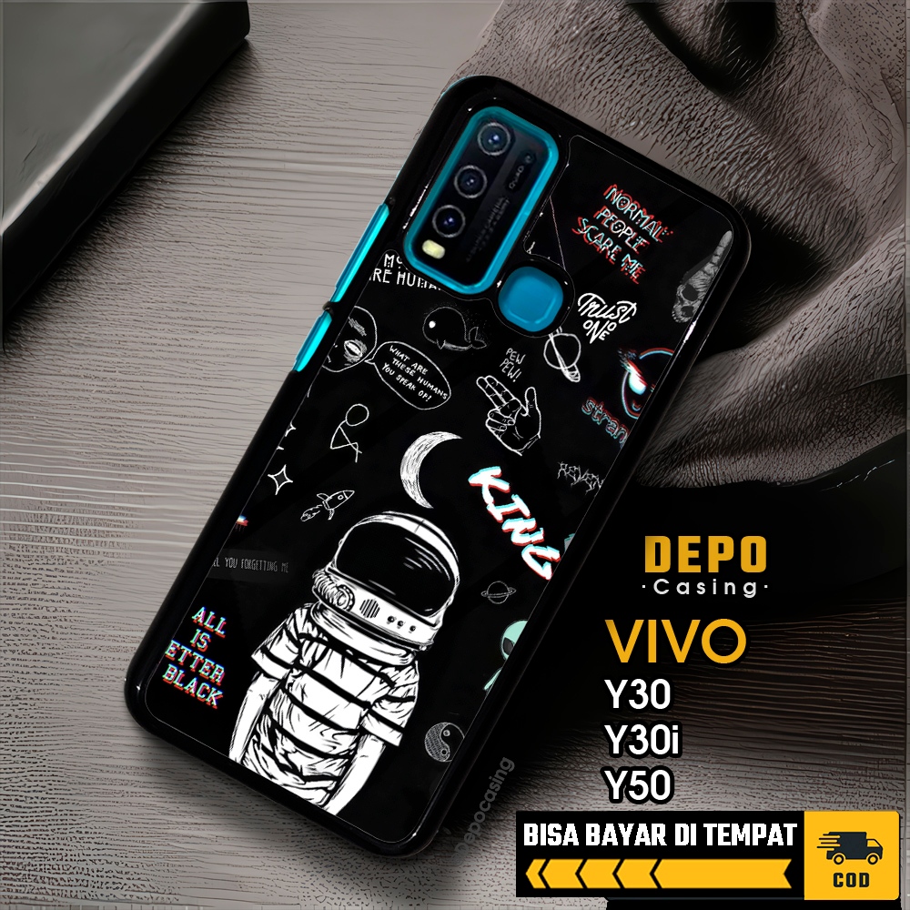 Case Vivo Y30 Y30i Y50 Casing Vivo Y30 Y30i Y50 Casing Depo Casing [BLCK] Case Glossy Case Aesthetic