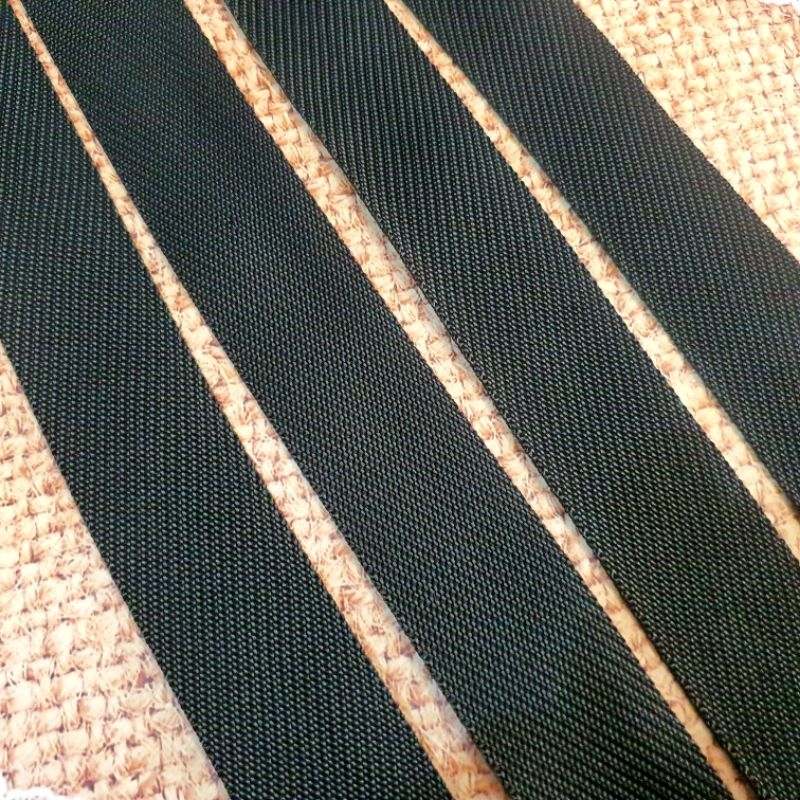 Tali webing/Tali tas lebar 3cm isi 50meter warna hitam