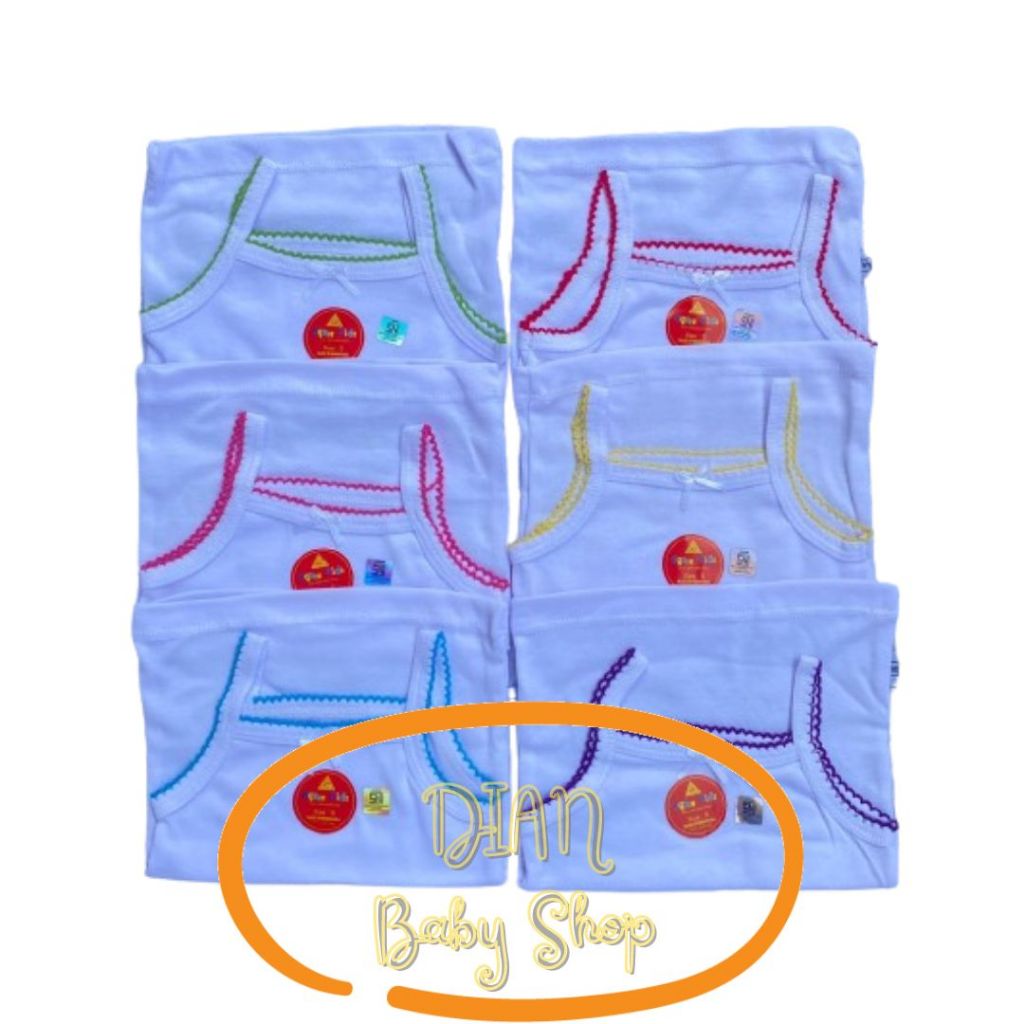 3Pcs Singlet Anak Perempuan Renda AGREE Kids ST12 / Singlet Anak Perempuan Katun