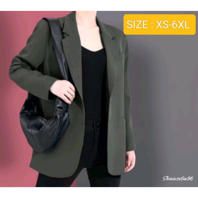 Jas Blazer wanita Formal / Atasan Seragaman Jas Kantor Wanita Kekinian