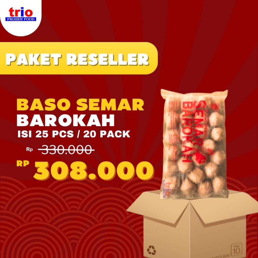 

PAKET RESELLER BAKSO SEMAR BAROKAH ISI 25 X 20PCS
