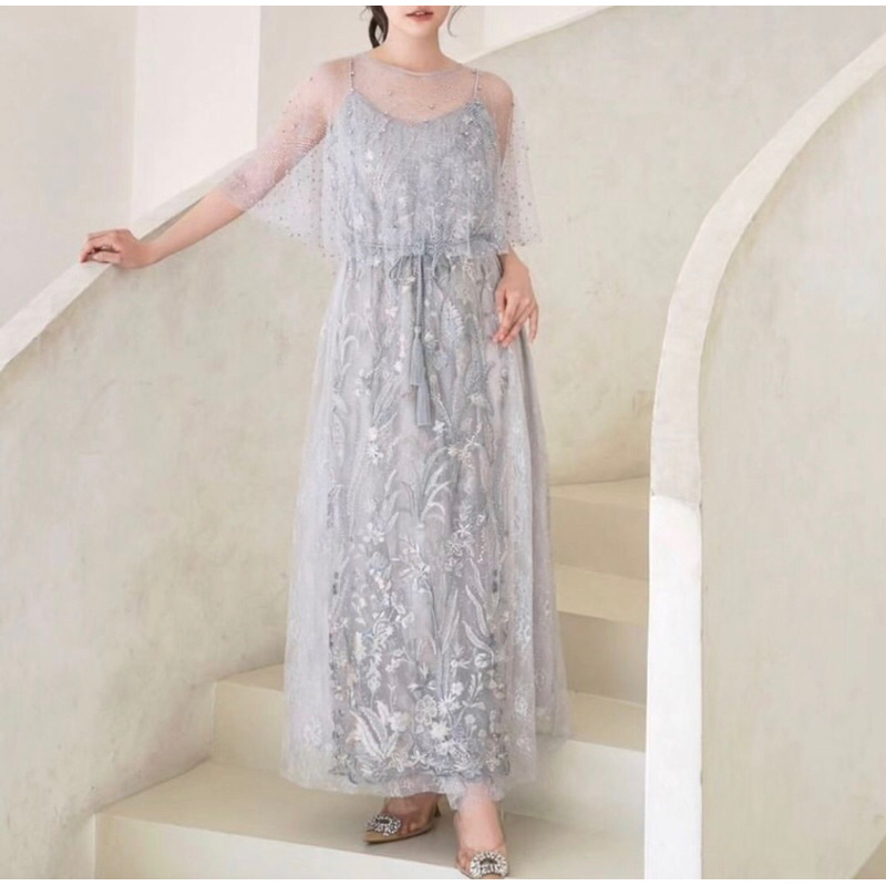 sewa dress/ sewa baju kondangan warna grey