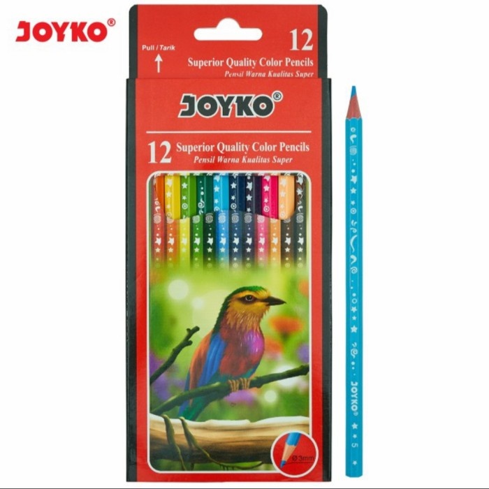 

Pensil Warna Joyko 12 Warna dan 24 Warna - CP-105 & CP-106 - Pensil Warna Motif