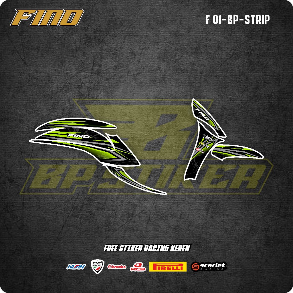 STRIPING MOTOR MATIC YAMAHA FINO TERBARU STIKER VARIASI STIKER STRIP SEMY FULL BODY KEREN STRIPING F