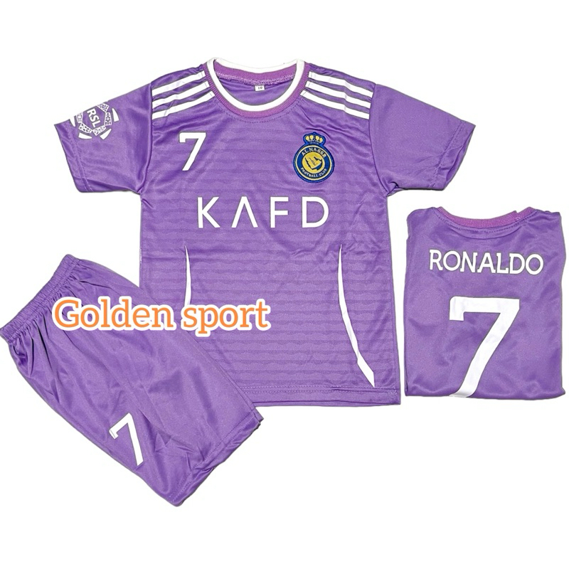 JERSEY BOLA ANAK AL NASSR TERBARU/STELAN BAJU BOLA ANAK AL NASSR/KAOS BOLA ANAK TERMURAH