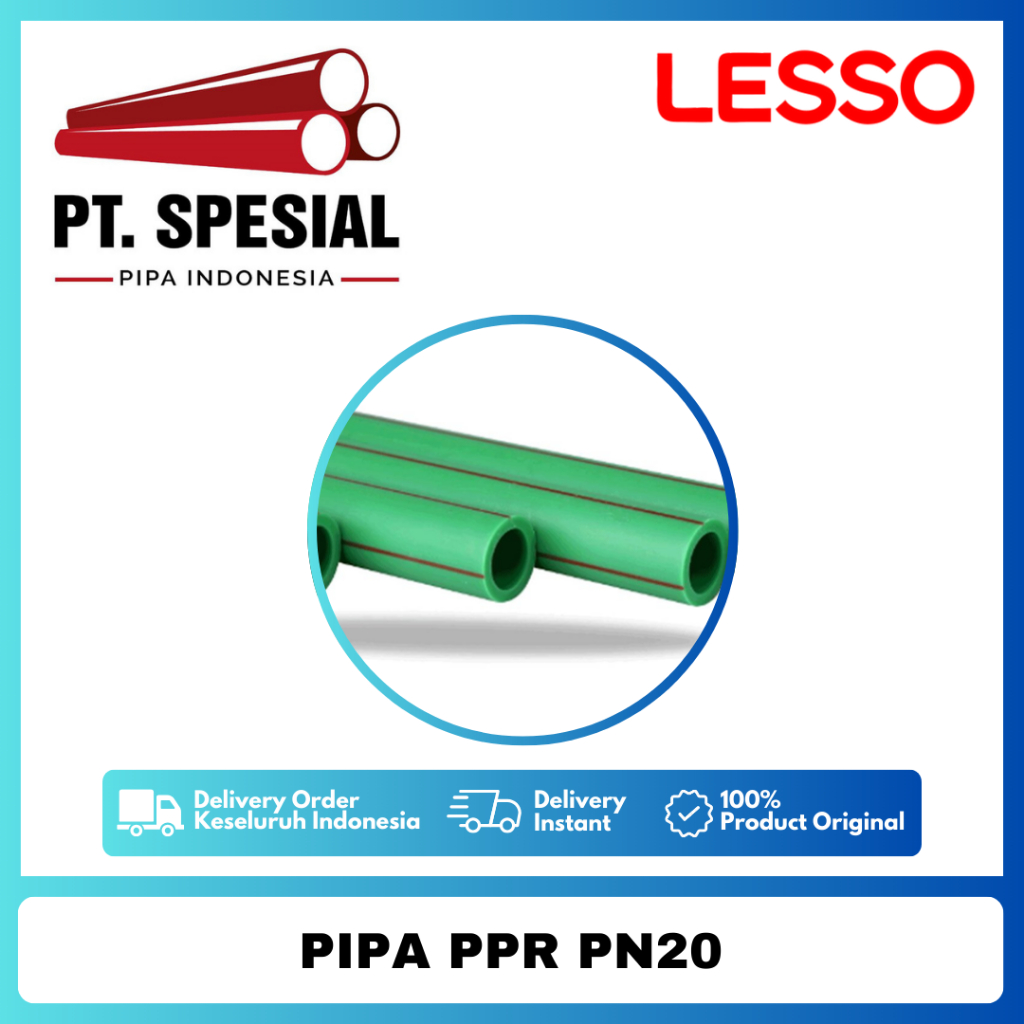 Pipa PPR PN20 Air Panas Lesso DN90 - 3" / Pipa PPR Lesso - 05