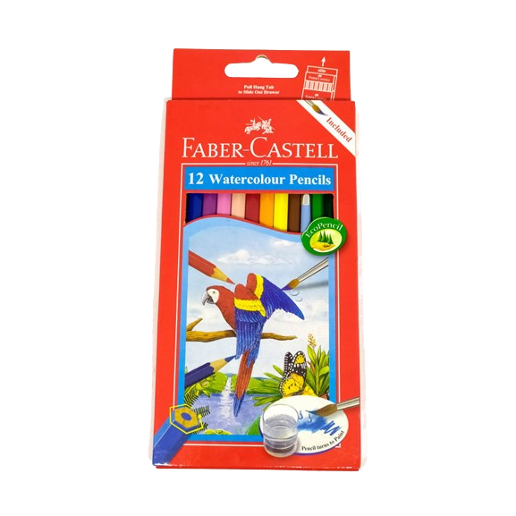

PENSIL WARNA FABER CASTELL WATERCOLOUR 12 PANJANG