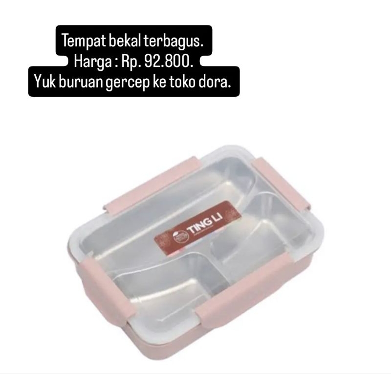 TEMPAT BEKAL, KOTAK BEKAL, TEMPAT BEKAL MAKANAN, TEMPAT BEKAL KEKINIAN, TEMPAT BEKAL TERBARU, TEMPAT