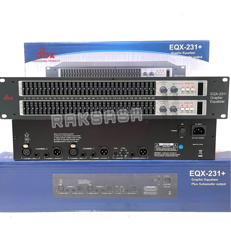 DBX Equalizer EQX 231 + Subwoofer / DBX EQX 231+/ DBX EQX231+Subwoofer