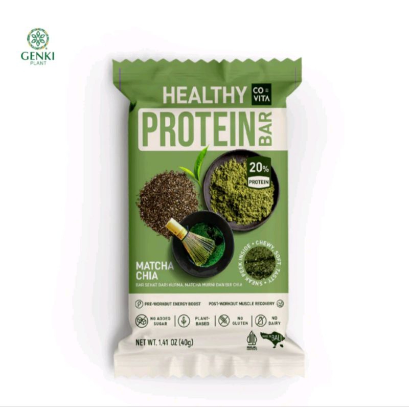 

Covita Healthy Protein Matcha Chia 40gr