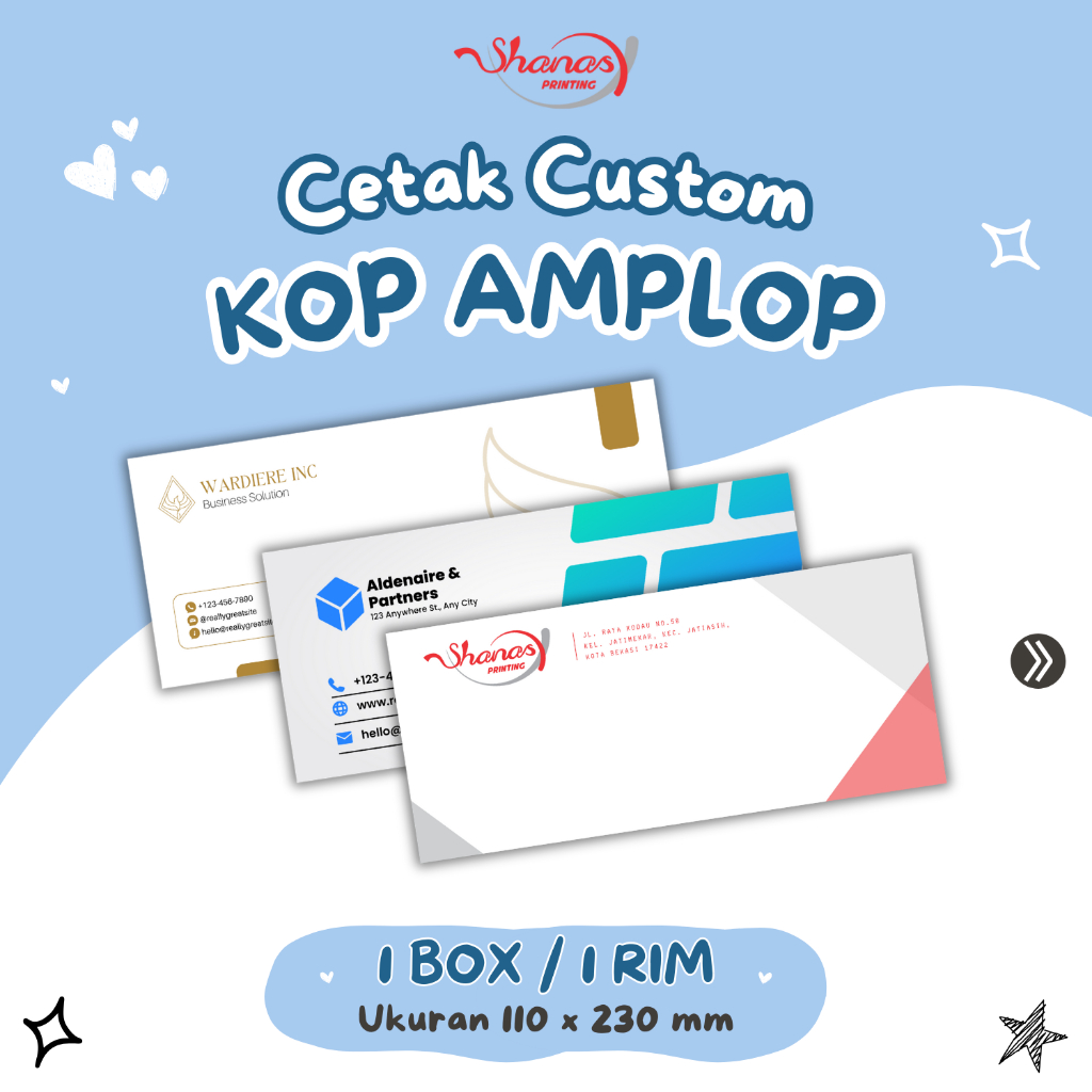 

Cetak Custom KOP AMPLOP Papperline 90PPS 80gsm Free Desain Custom