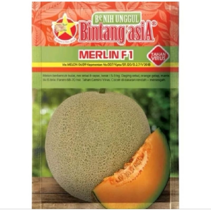 Bibit Benih Melon Merlin F1 Original 50 Biji