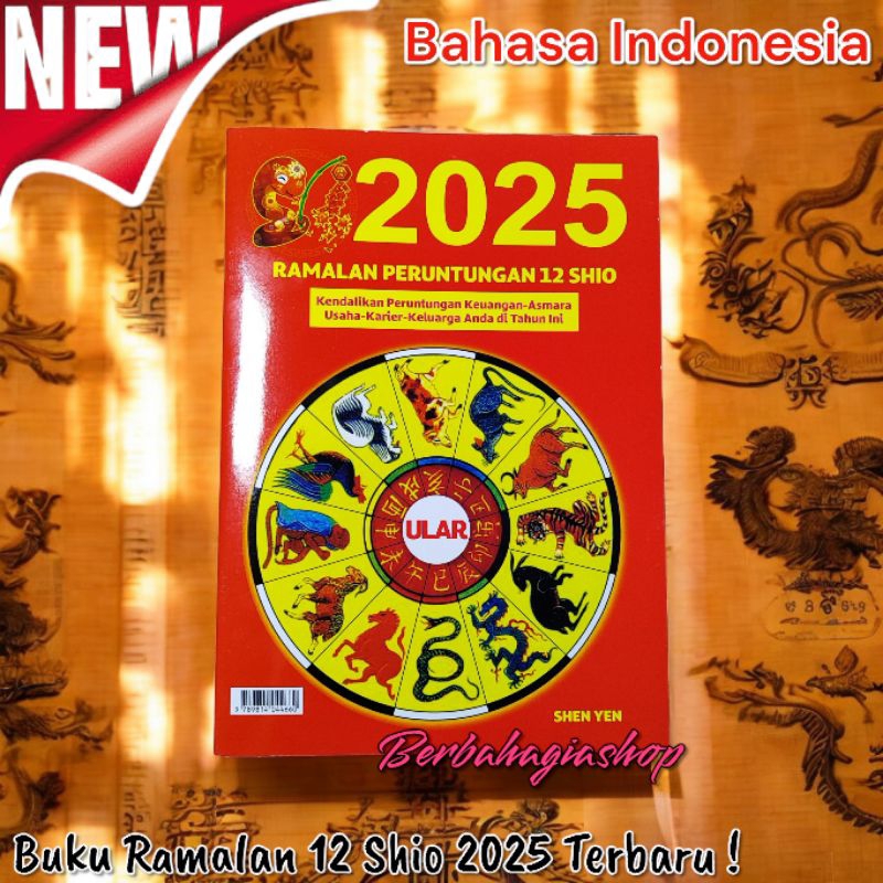 Buku Ramalan Keberuntungan 12 Shio Di Tahun Ular 2025 Bahasa Indonesia Original / Buku Ramalan Zodia