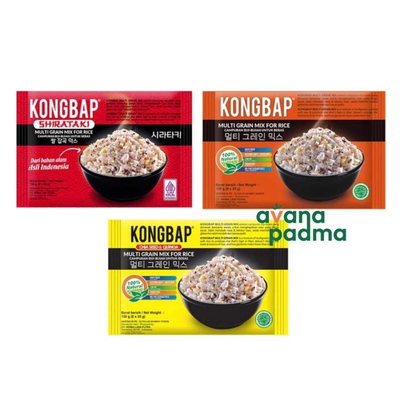 

Kongbab Multi Grain Mix For Rice (150g) (3 Varian Rasa)