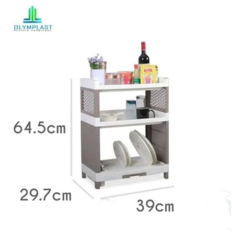 (Khusus GOJEK) RSOK OLYMPLAST / Rak Piring OLYMPLAST