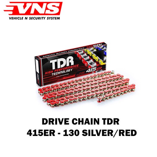 PROMO RANTAI RANTE TDR ORIGINAL 415ER-130L YELLOW RED KUNING MERAH UNIVERSAL GEAR 415