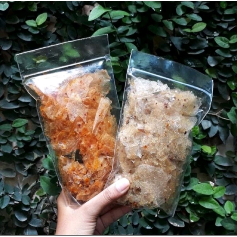 

kripca kripik keripik kaca pedas asin cabe ijo kemasan pouch 100 gram